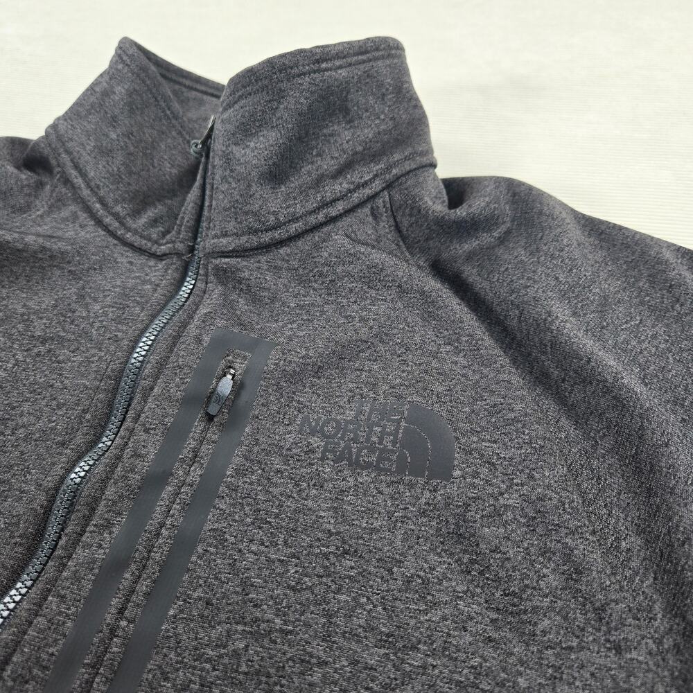 The North Face 1/4 Zip Long Sleeve Pullover in Charcoal Black Men's Size Small